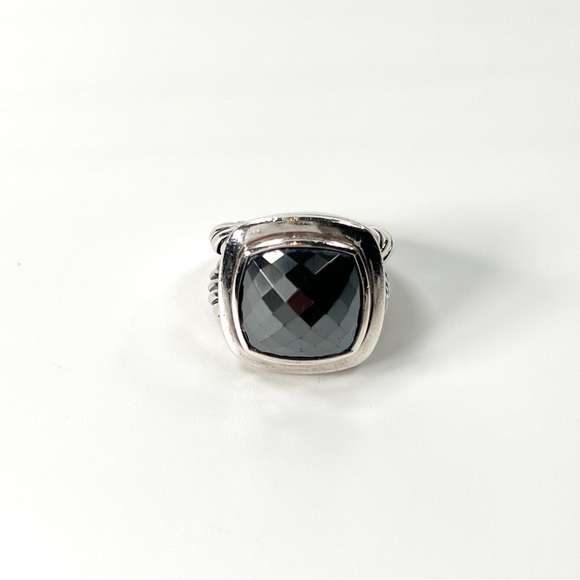 David Yurman Sterling Silver and Hematite Ring - Picture 2 of 7